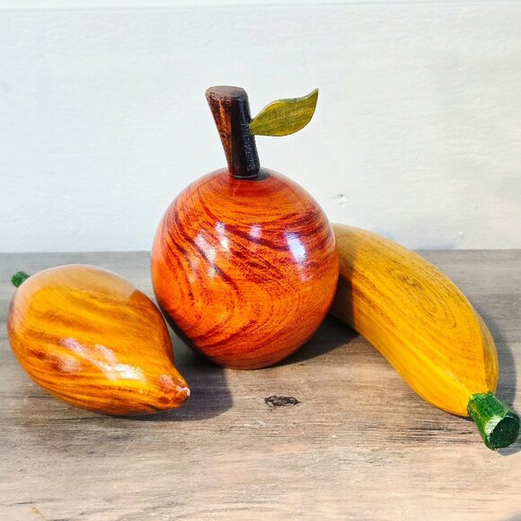 Other - 3/$55✨️ Vintage Wooden Yucatán Decorative Fruit Set